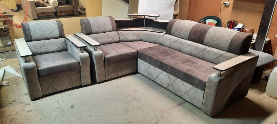 Габариты углового дивана Дельфин