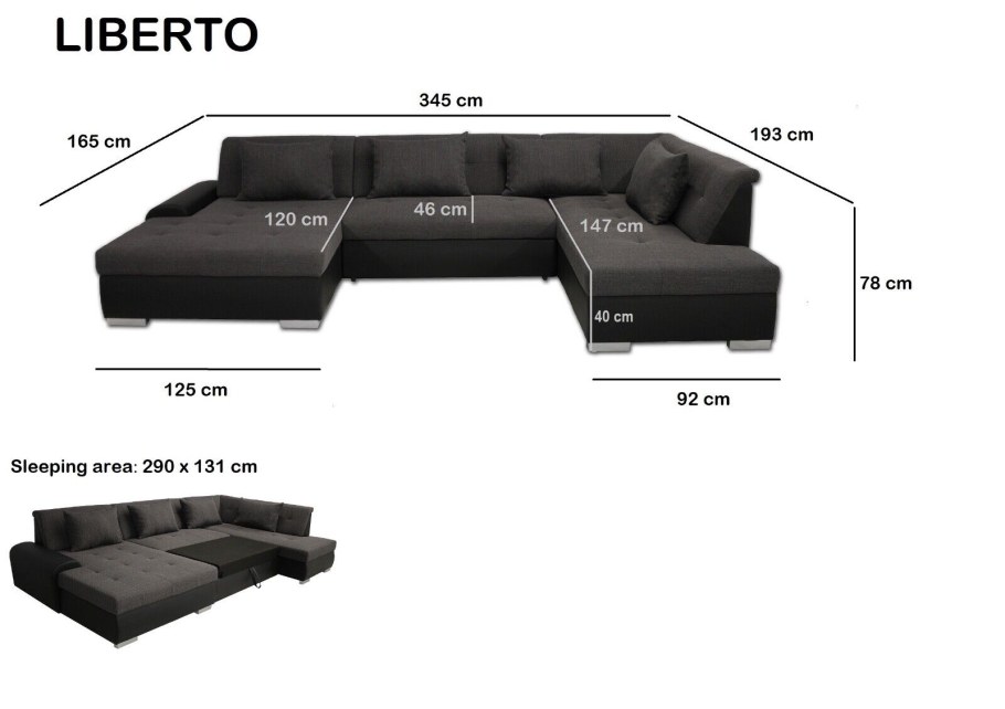 Диван Размеры