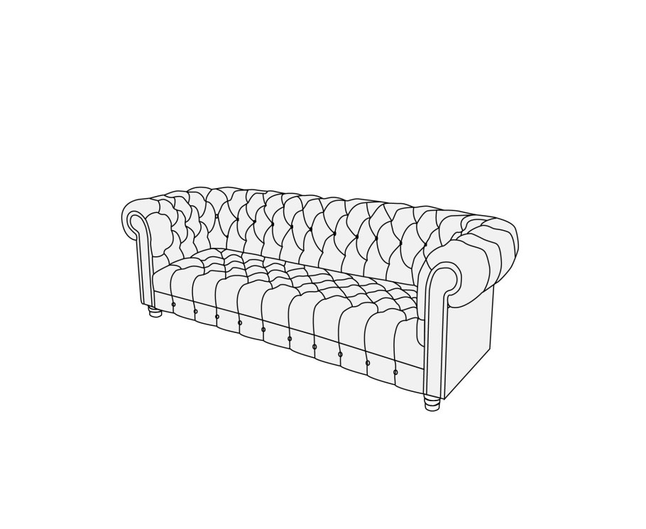 Каркас дивана Честер чертеж