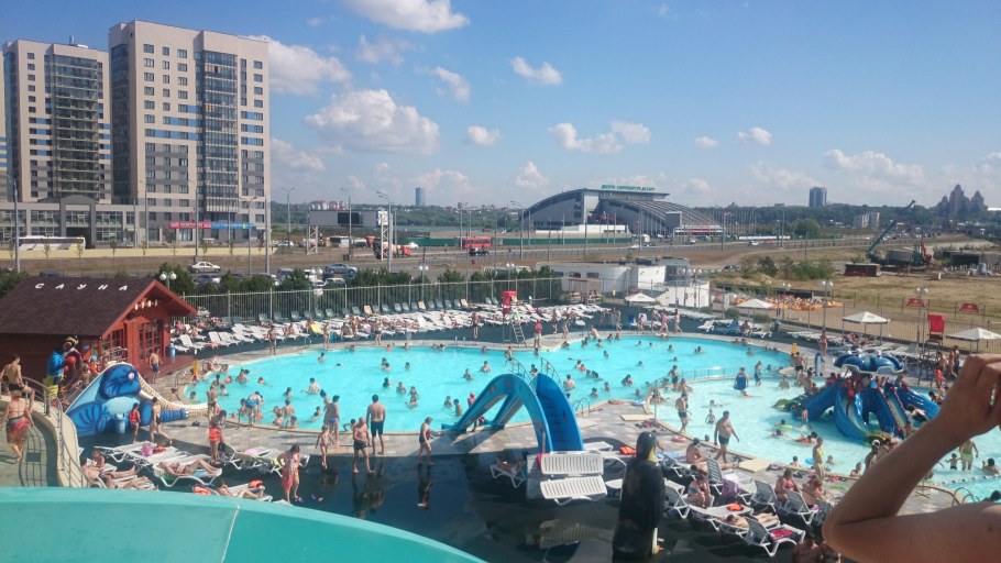 Казань аквапарк Ривьера зимой