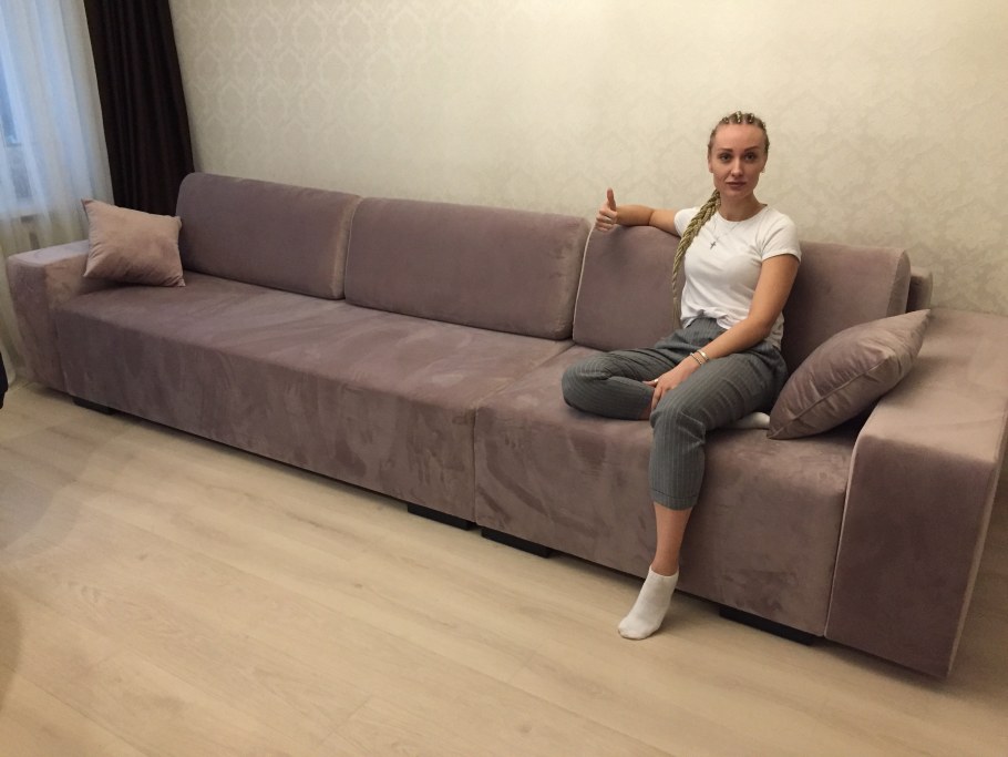 Диван из антивандальной ткани