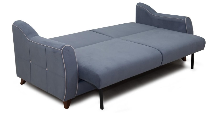 Диван книжка слоновая кость с черными спинками