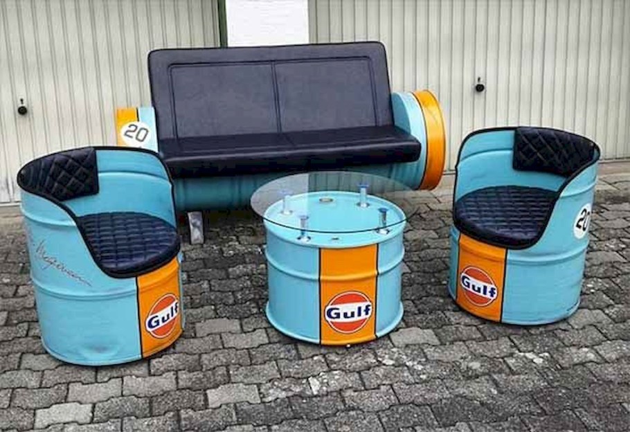 Диванчик из бочки