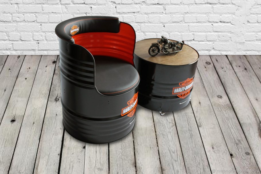 Идеи с железными бочками