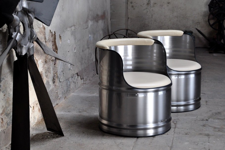 Мебель из железных бочек