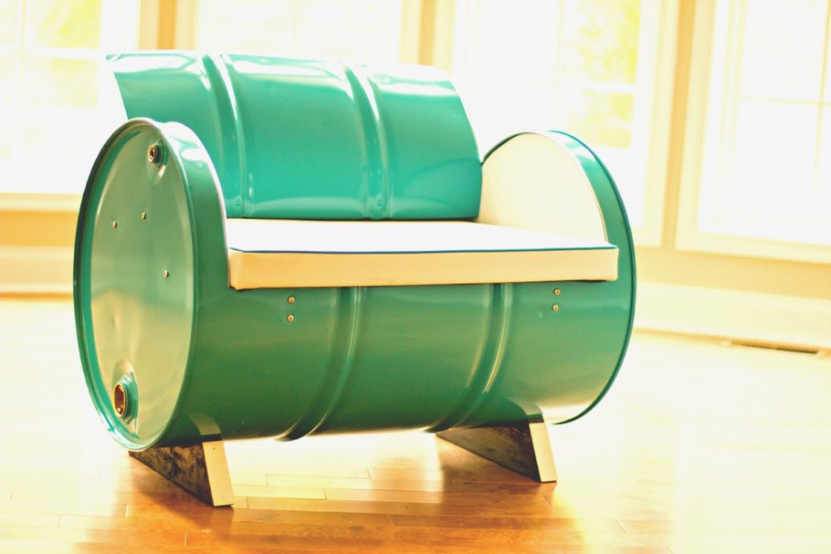 Стулья из бочек накидка круглая