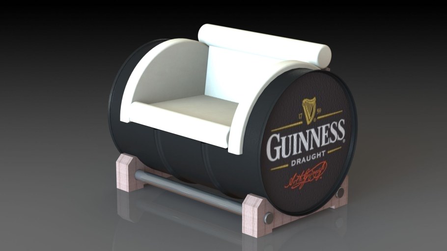 Кресло из старой бочки