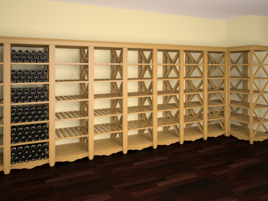 Стеллажи из дерева для магазина