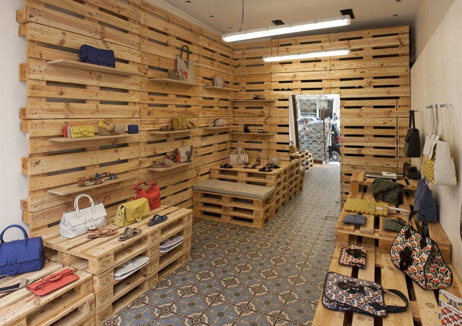 Стеллаж из поддонов