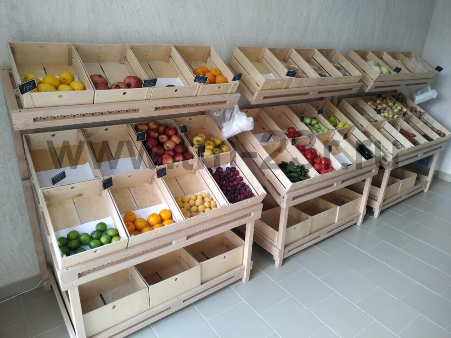 Стеллажи для овощей и фруктов