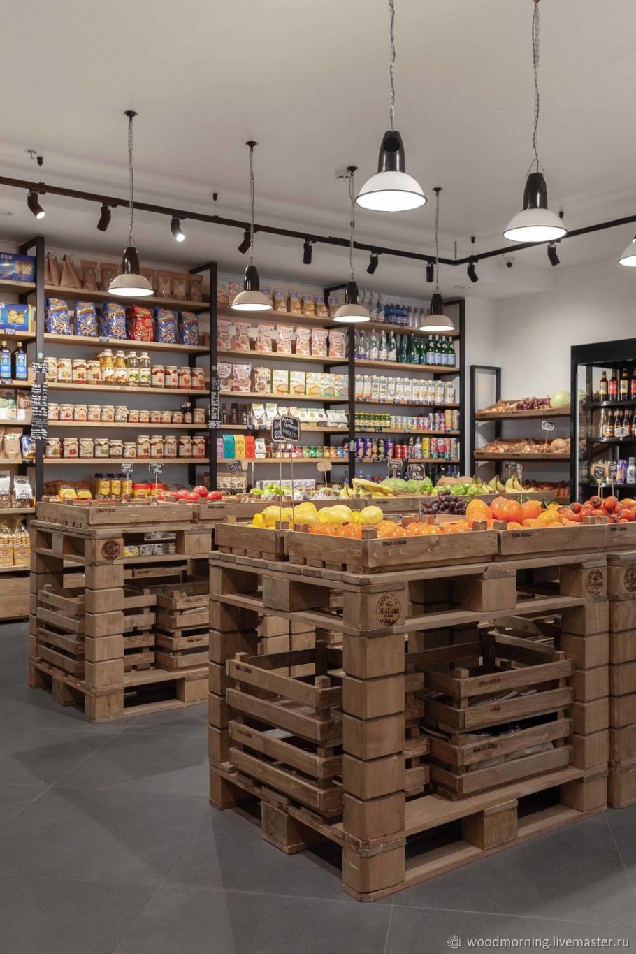 Прилавок из дерева