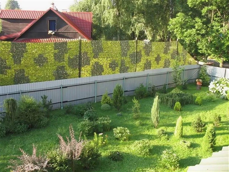 Забор для дачи из сетки
