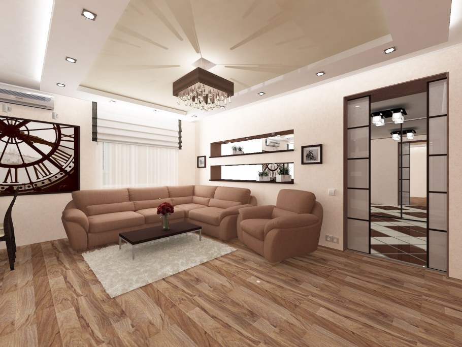 Красивый интерьер двухкомнатной квартиры