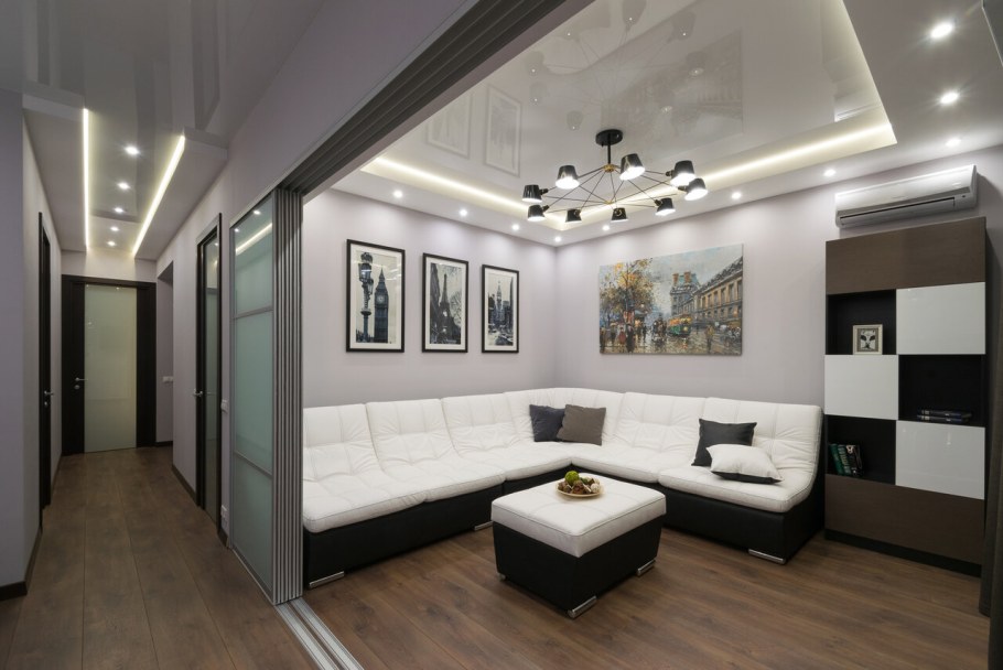 Натяжные потолки в малогабаритных квартирах