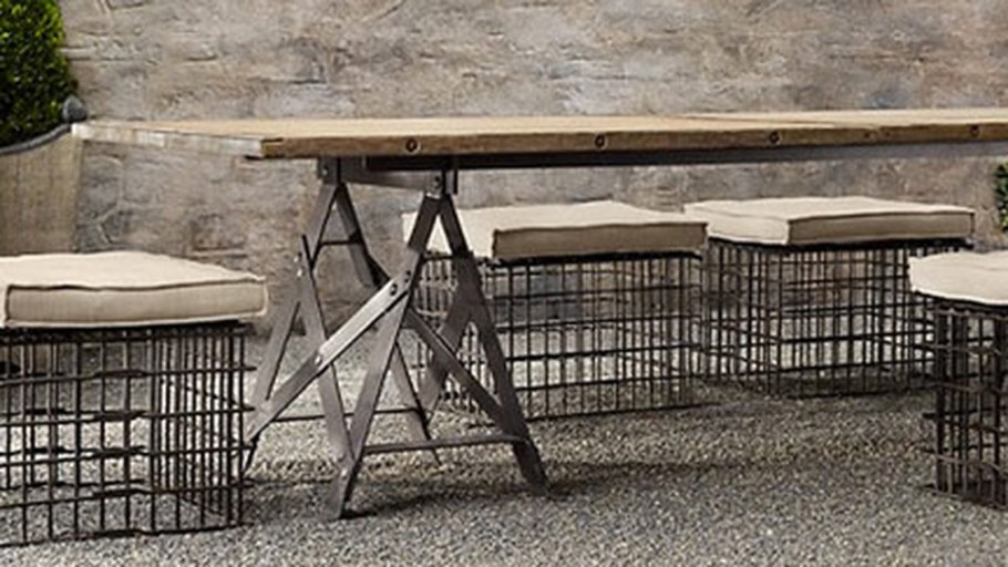 Стол из арматуры в стиле лофт