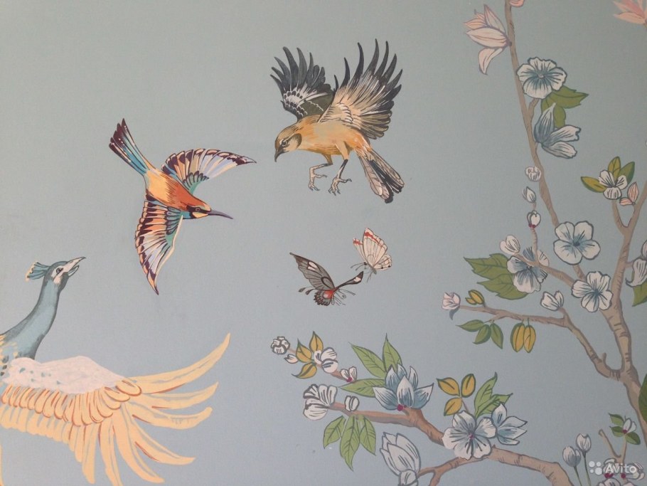Обои Журавли на стену