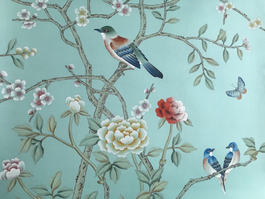 Обои с ручной росписью