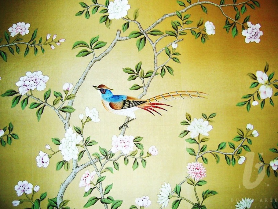 Шинуазри пионы