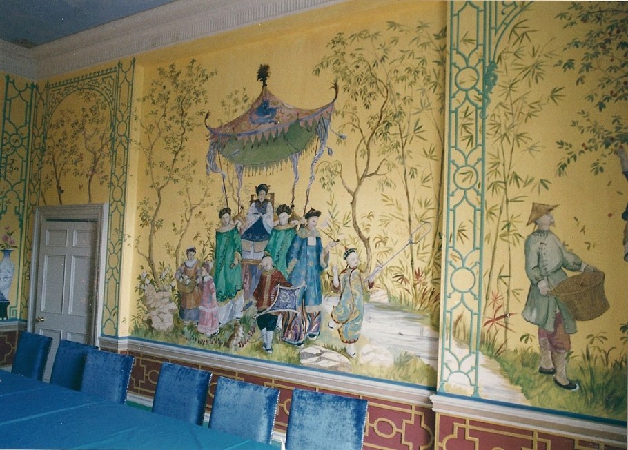 Фрески Шинуазри гризайль