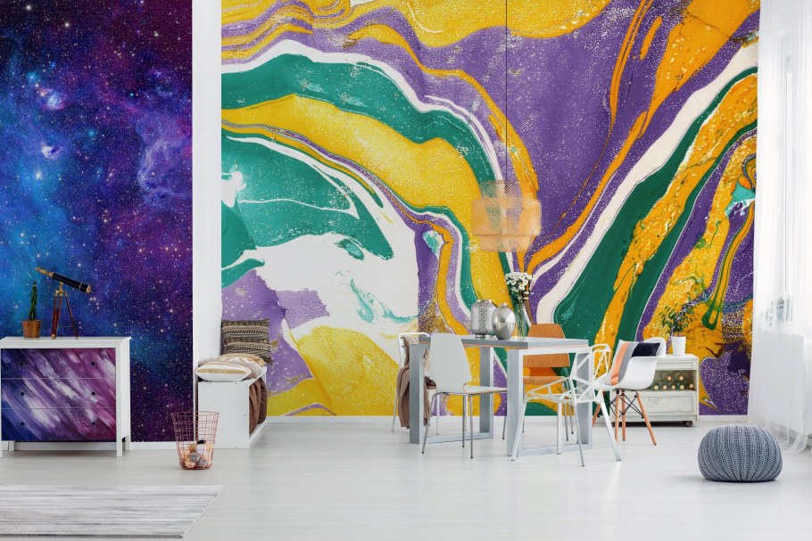 Роспись стен абстракция