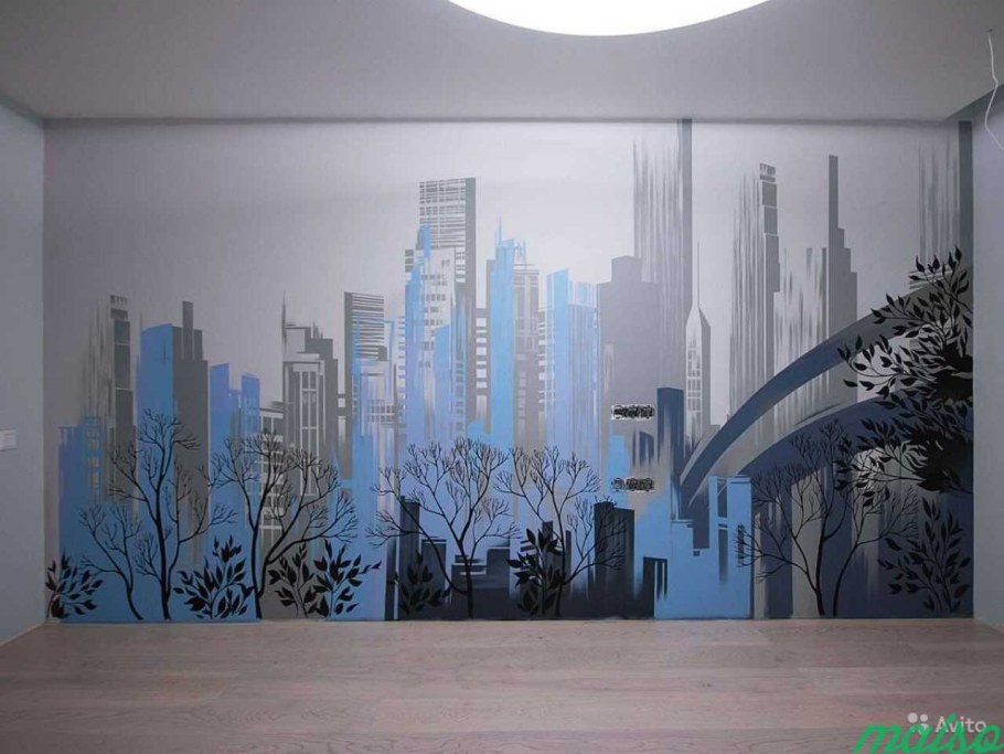 Роспись стен в интерьере