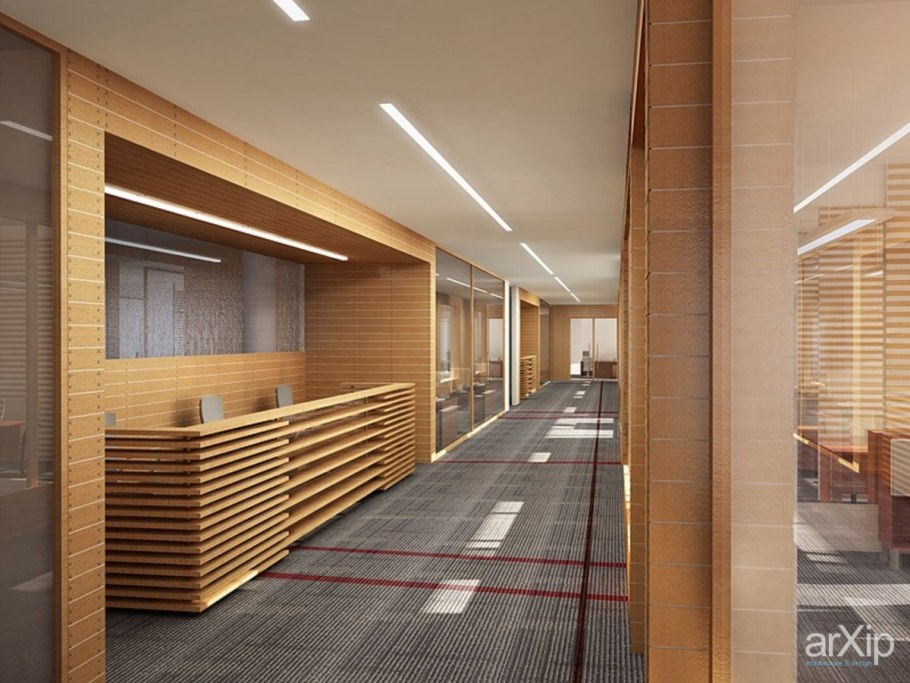 Интерьер коридора в общественном здании