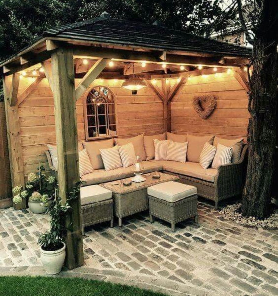 Обустройство дачной беседки