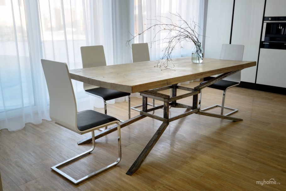 Стол на металлокаркасе Brabix Loft CD-004 120х53.5х111 см 3 полки, цвет морёный дуб