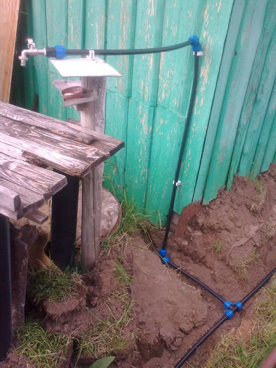 Мойдодыр через ПНД трубу