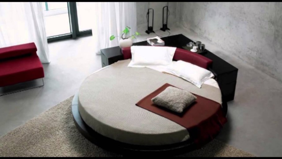 Круглые дизайнерские кровати