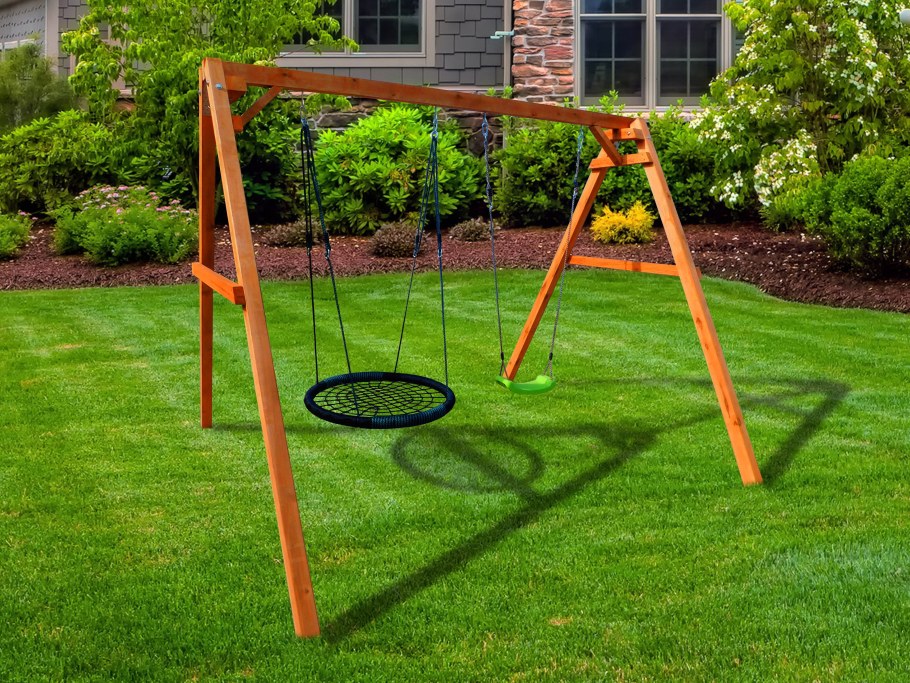 Качели садовые из металла