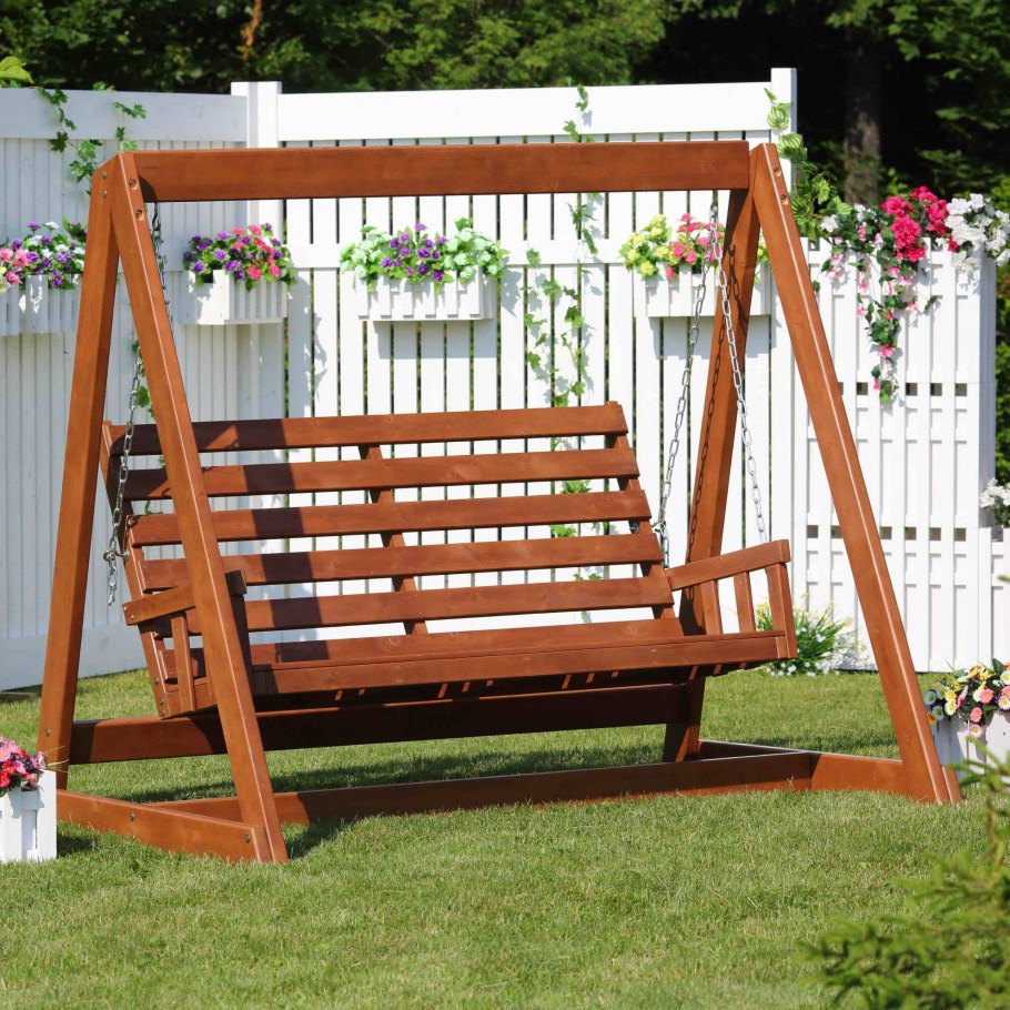 Самодельные дачные качели