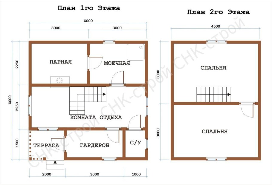Проект дома 180 м2 двухэтажный из газобетона