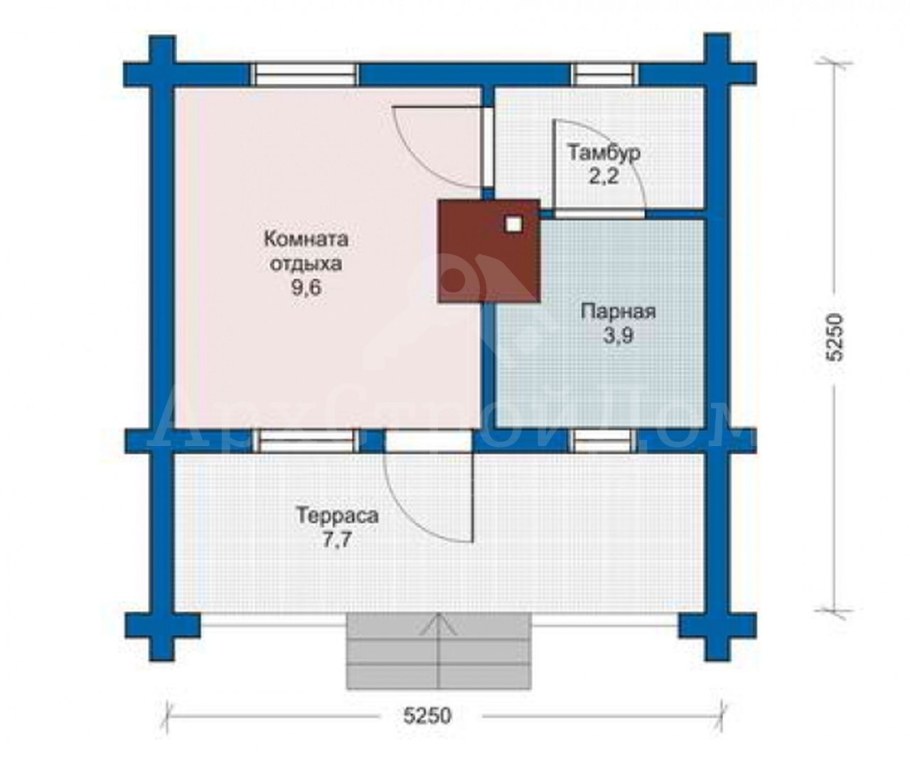Угловая баня из пеноблоков проекты