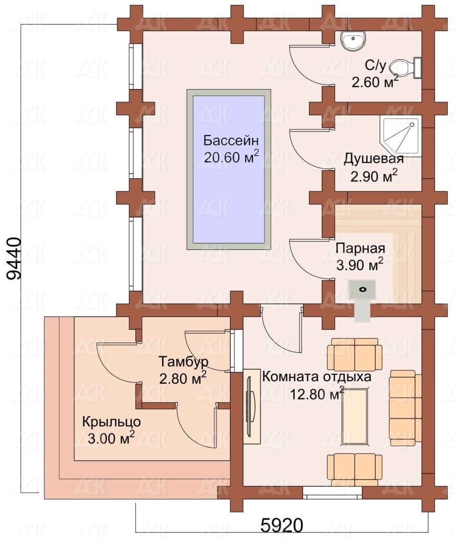 Баня 3х5 планировка с парилкой