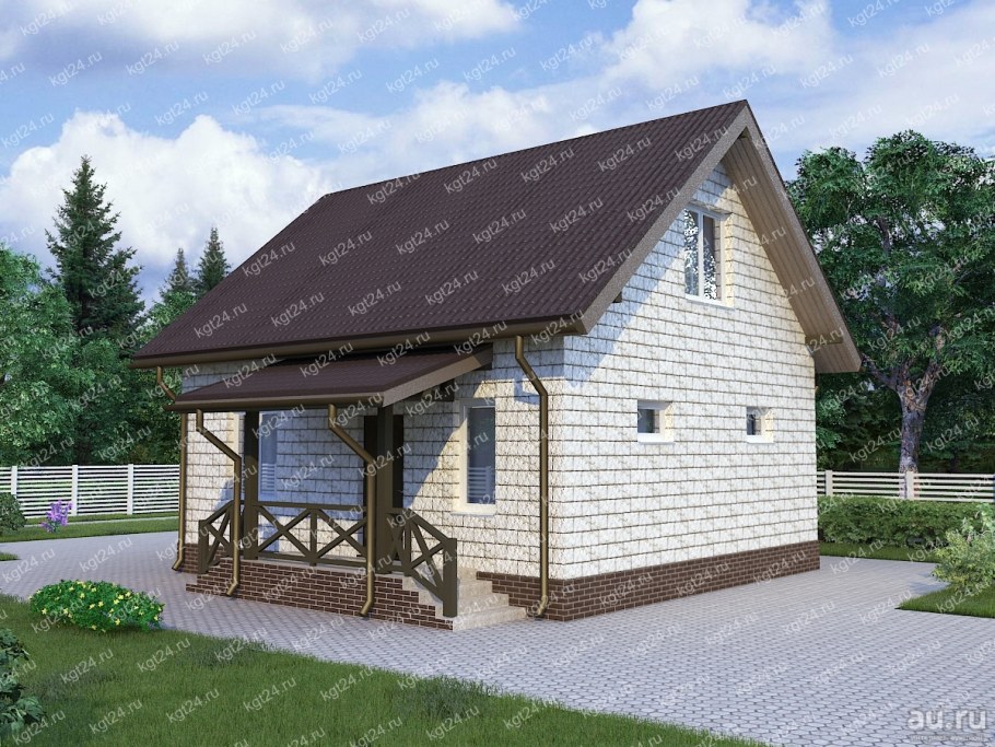 Планировка дом баня 6х6 с мансардой