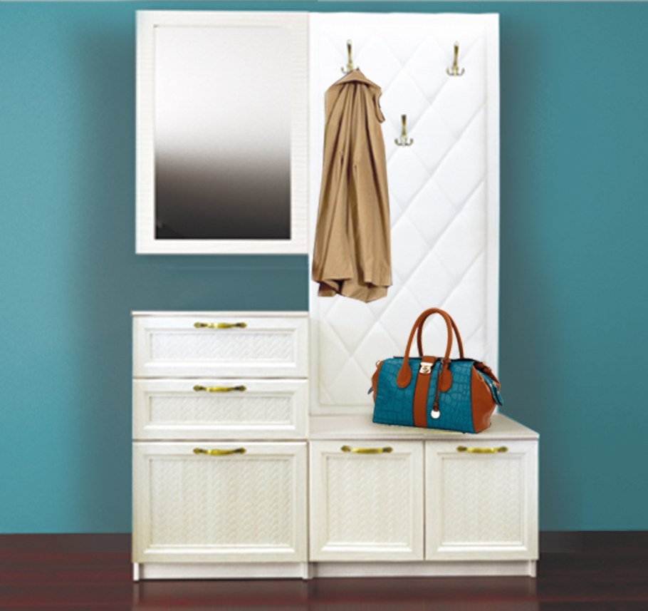 Прихожая лофт-02 Vivat ясень шимо темный, капучино