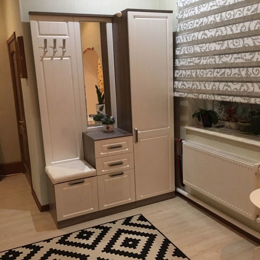 Прихожая "Полина" ЛДСП (шимо темный/светлый)