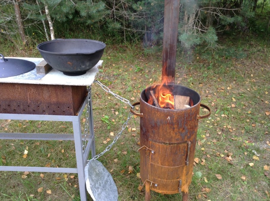 Печь мангал Матрешка