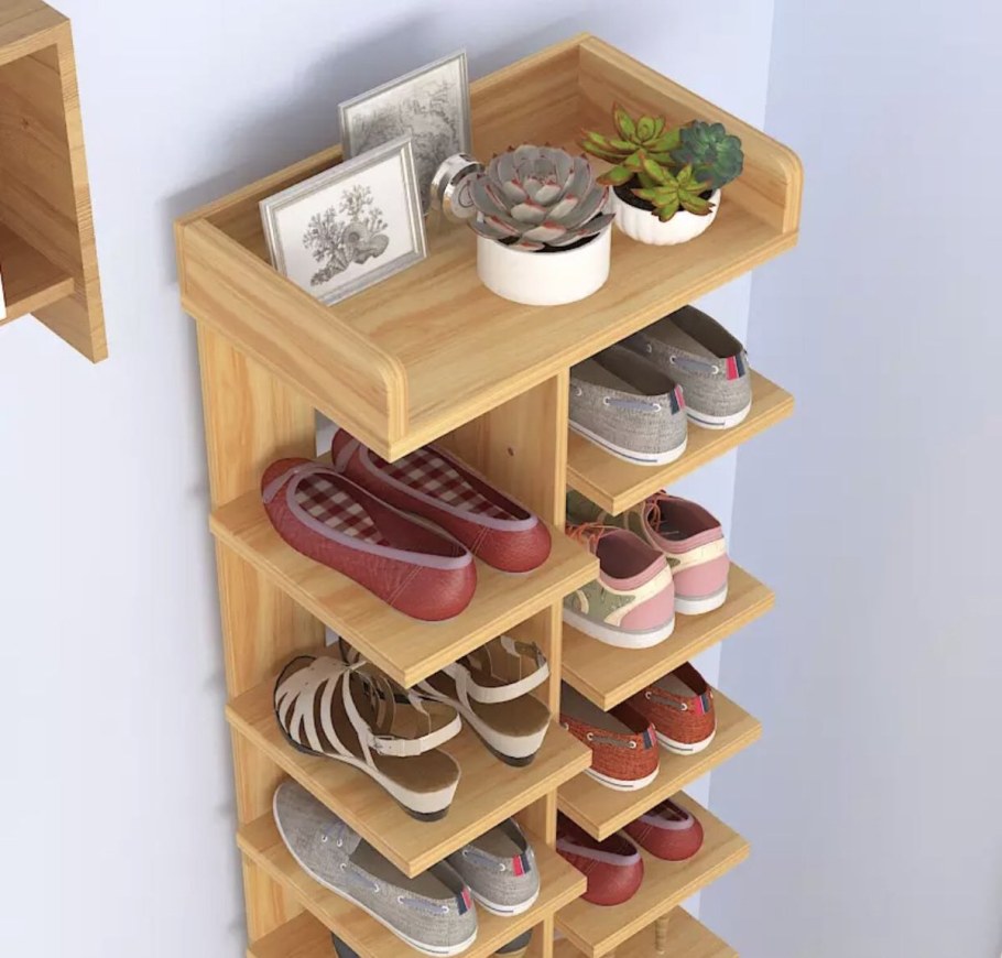 Полка для обуви из дерева