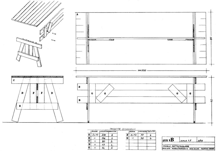 Скамья трансформер ССТ-01 полный чертеж