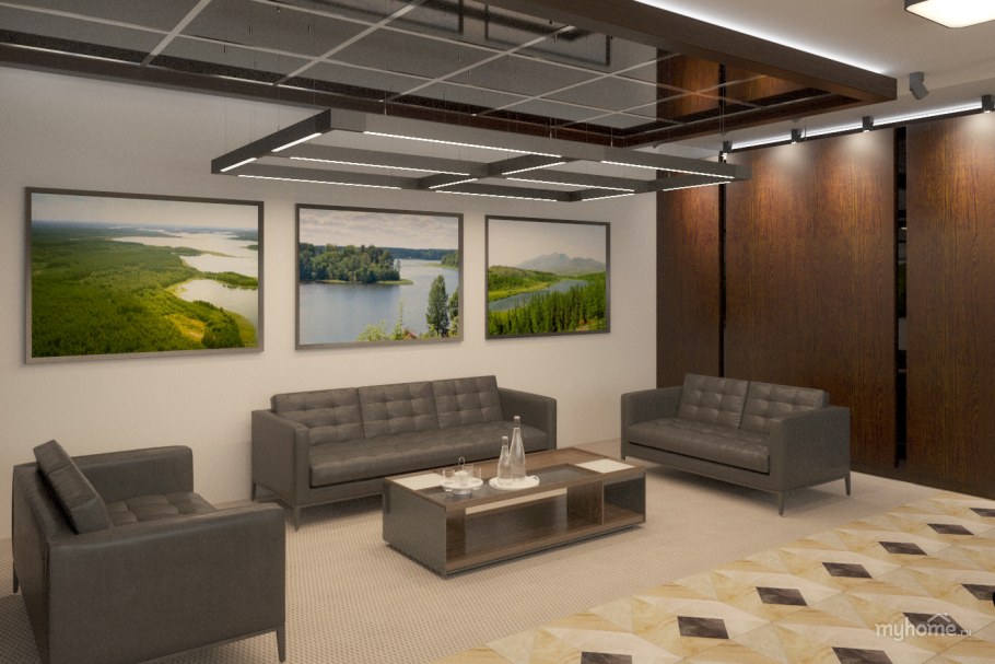 Интерьер зоны отдыха в офисе