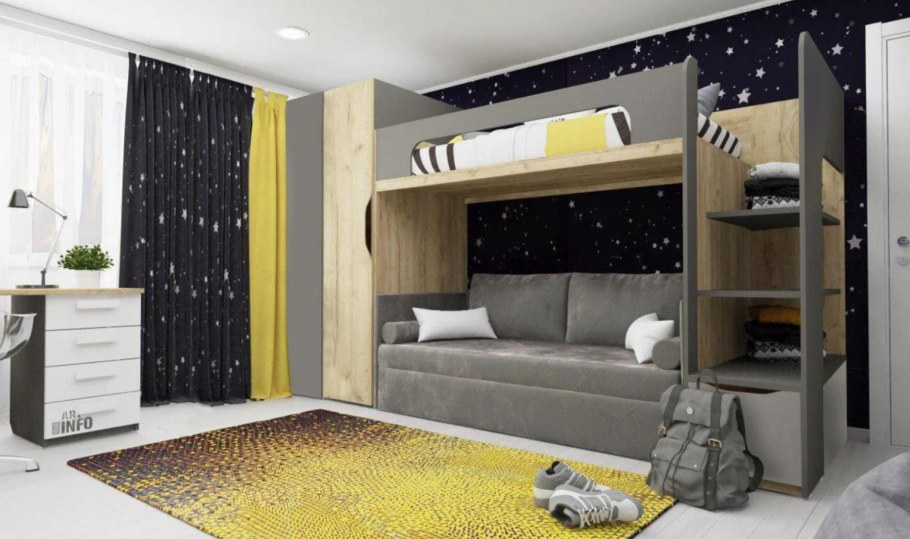 Мебель клюква кровать чердак