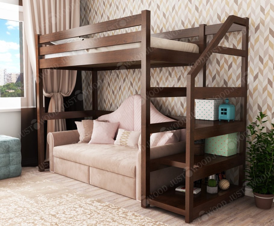 Кровать чердак Брауни