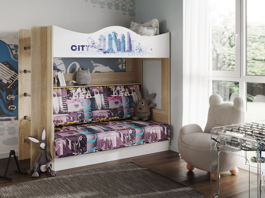 Кровать второй ярус в студии