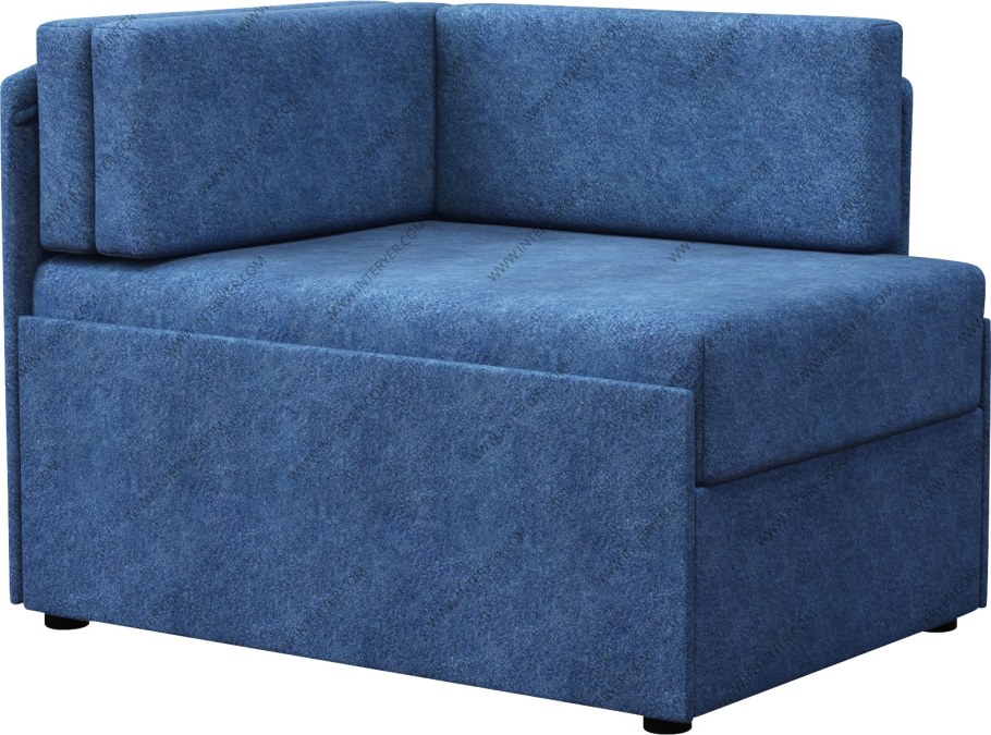 Софа "Сойер" серый флок