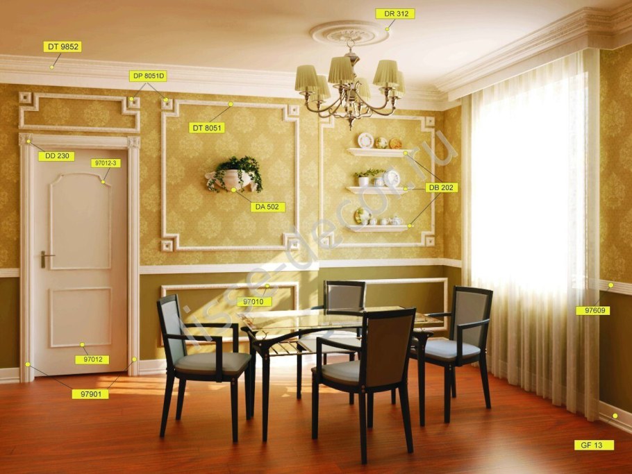 Полиуретан карнизы Европласт