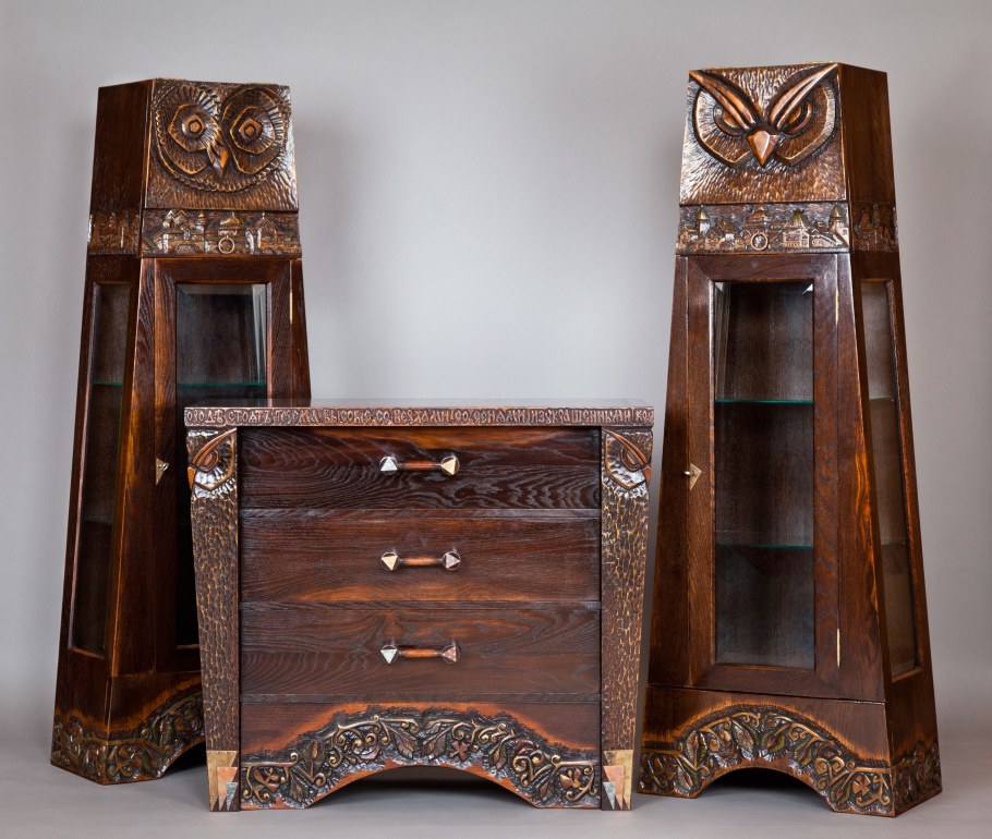 Комод Маркетри бронза