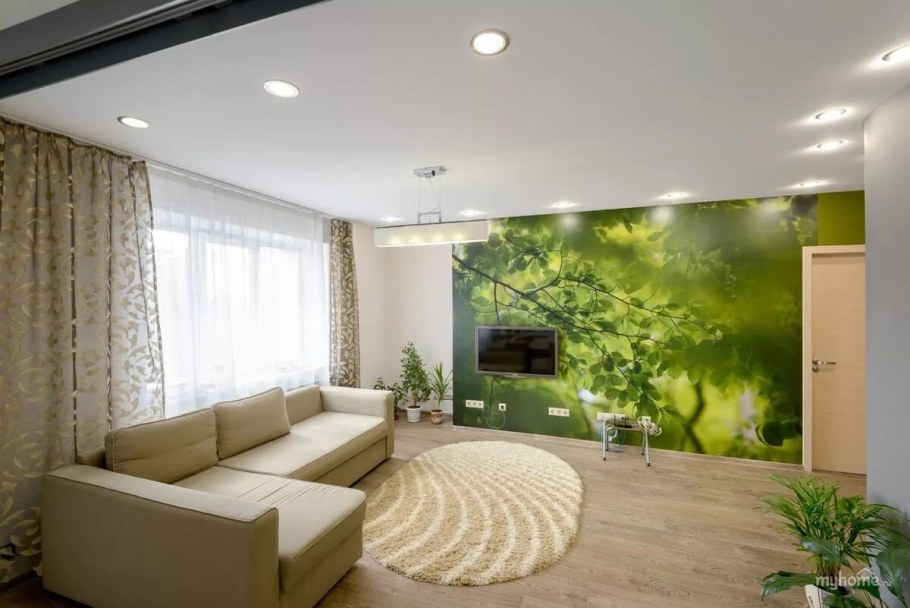 Натяжной потолок в зал