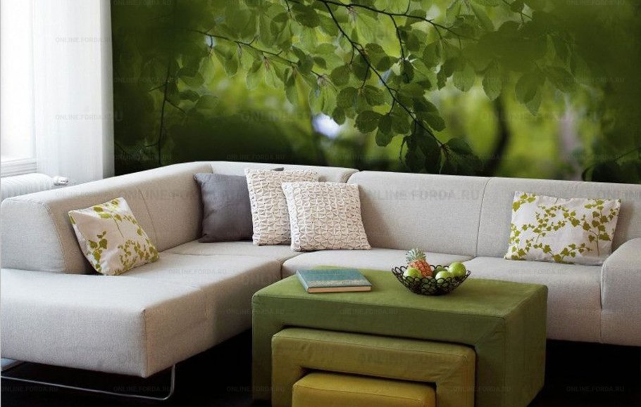 Фреска на стену в гостиную